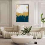Abstract 093 Canvas Art 18" x 24" / 45 x 60 cm / Black