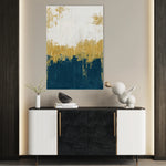 Abstract 093 Canvas Art 18" x 24" / 45 x 60 cm / Black