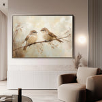 Animals 093 Canvas Art 18" x 24" / 45 x 60 cm / Black