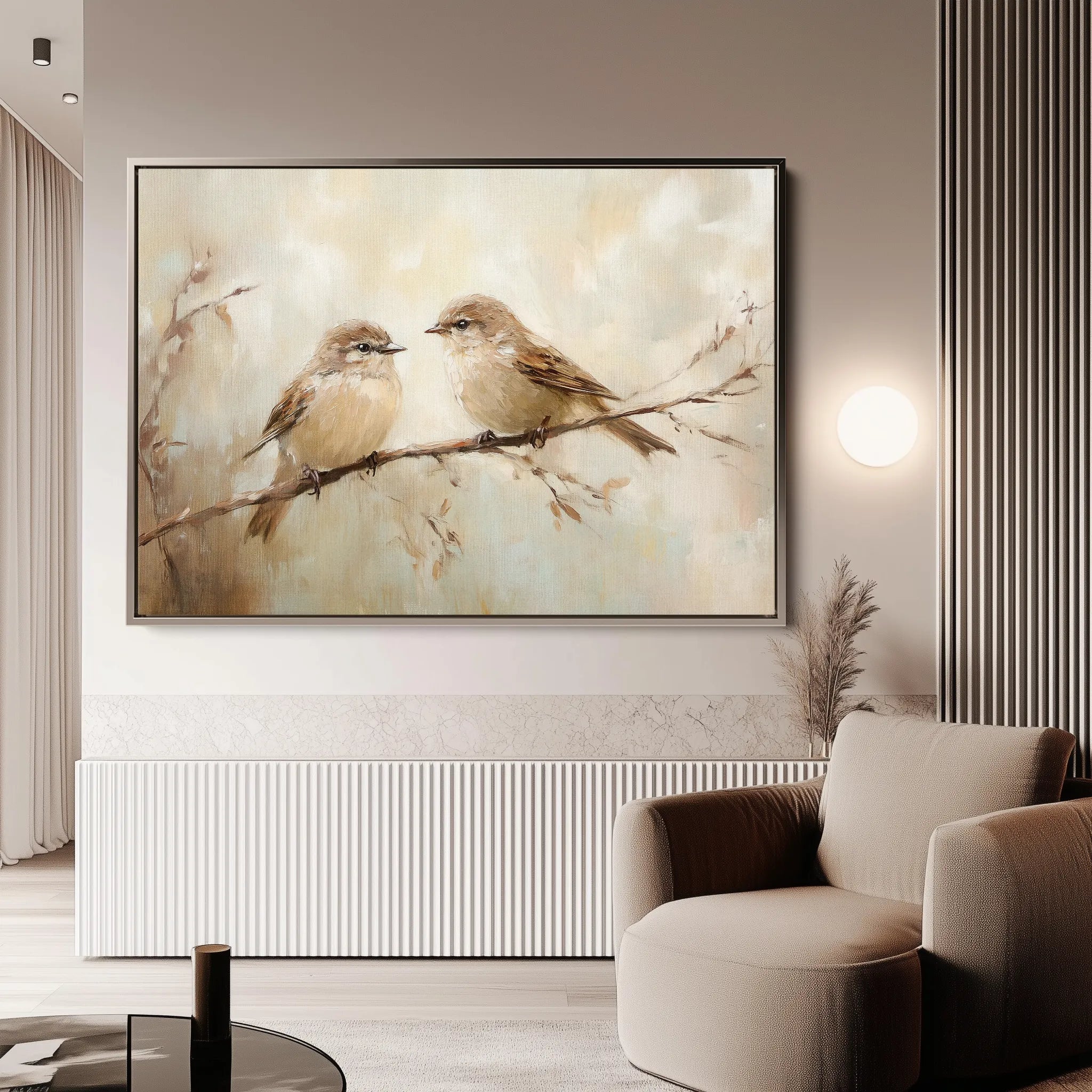 Animals 093 Canvas Art 18" x 24" / 45 x 60 cm / Black