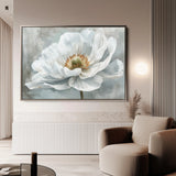 Floral 093 Canvas Art 18" x 24" / 45 x 60 cm / Black