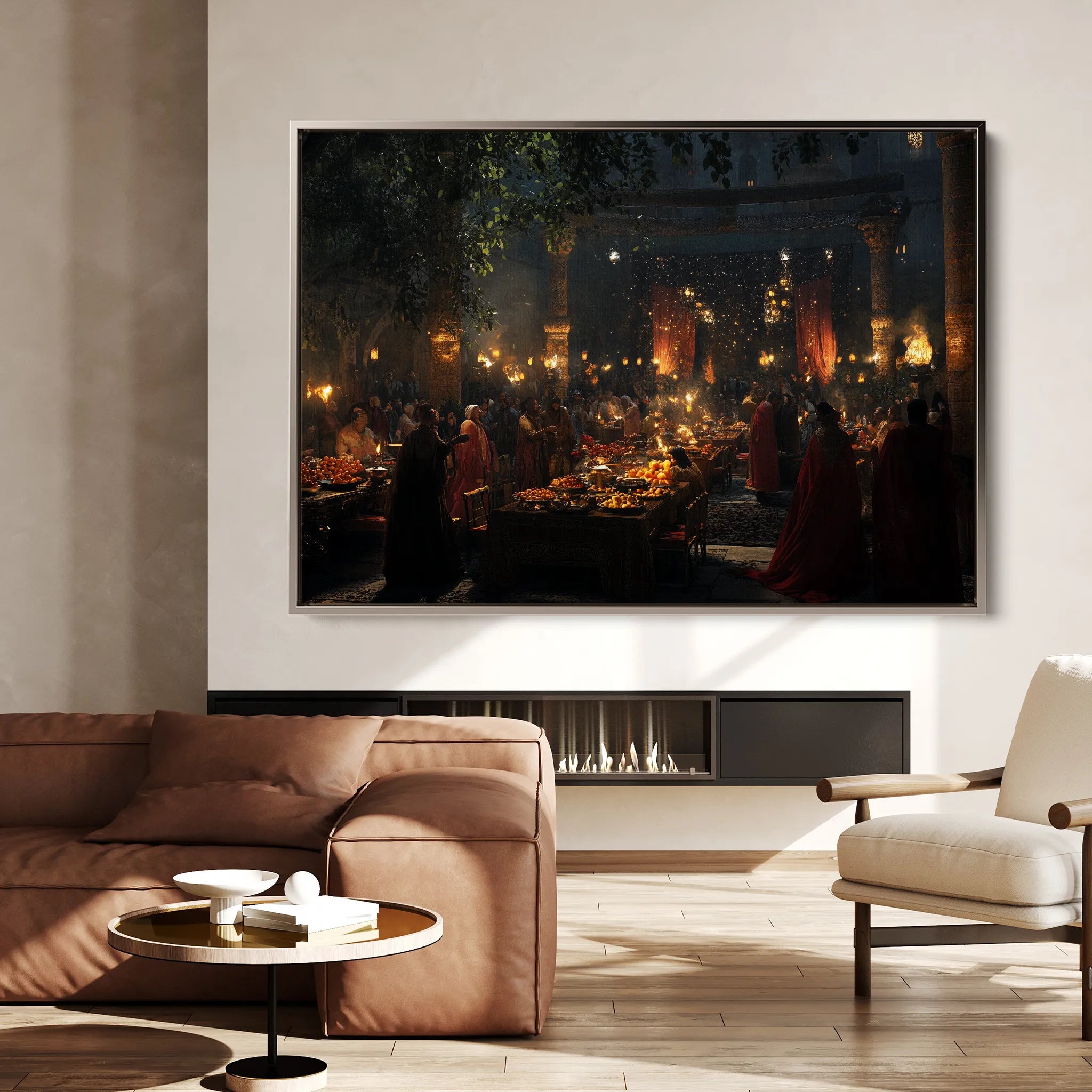 Orientalist 093 Canvas Art 18" x 24" / 45 x 60 cm / Black