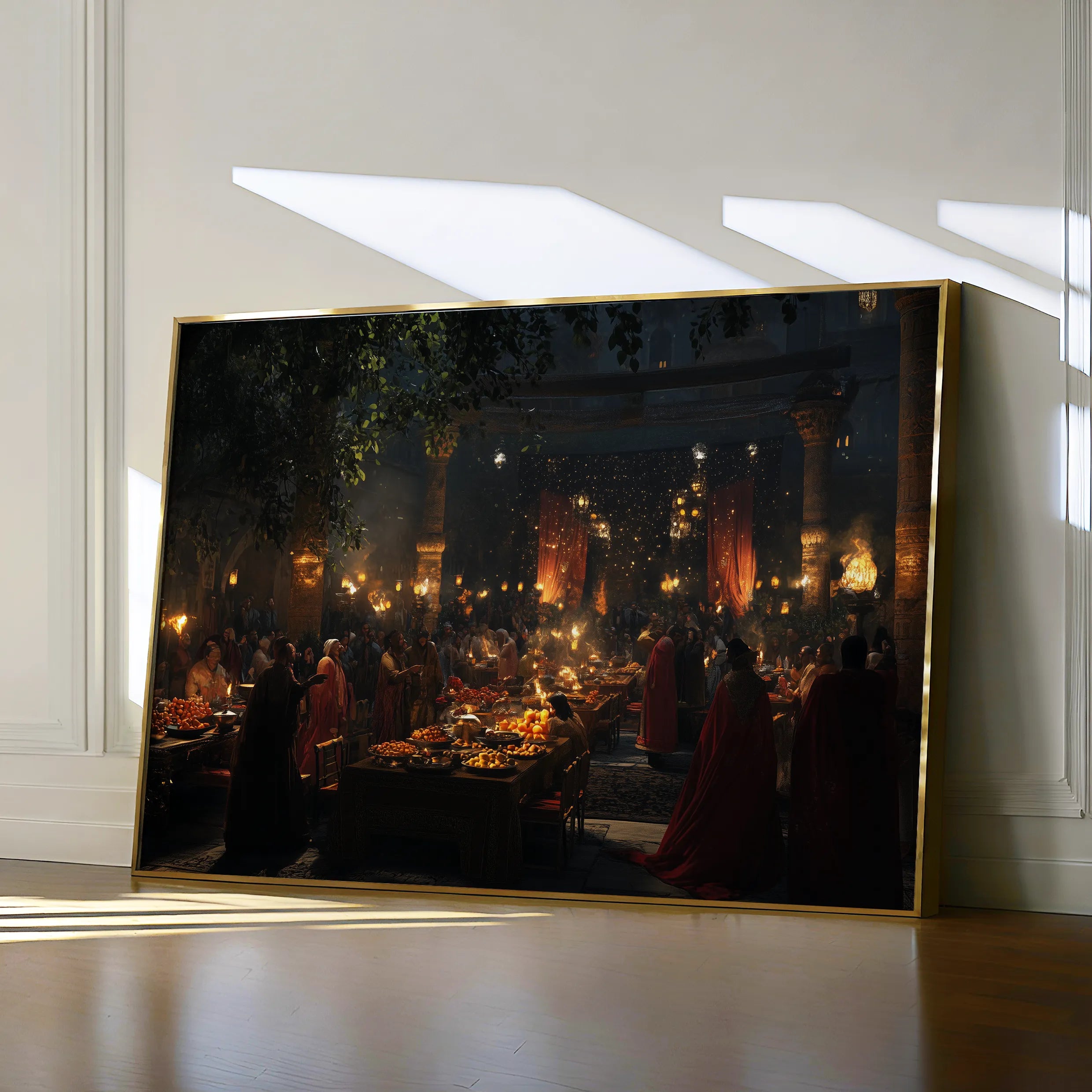 Orientalist 093 Canvas Art 18" x 24" / 45 x 60 cm / Black