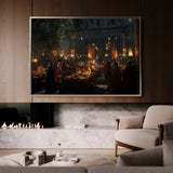 Orientalist 093 Canvas Art 18" x 24" / 45 x 60 cm / Black