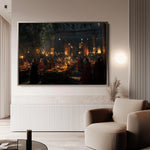 Orientalist 093 Canvas Art 18" x 24" / 45 x 60 cm / Black