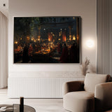 Orientalist 093 Canvas Art 18" x 24" / 45 x 60 cm / Black