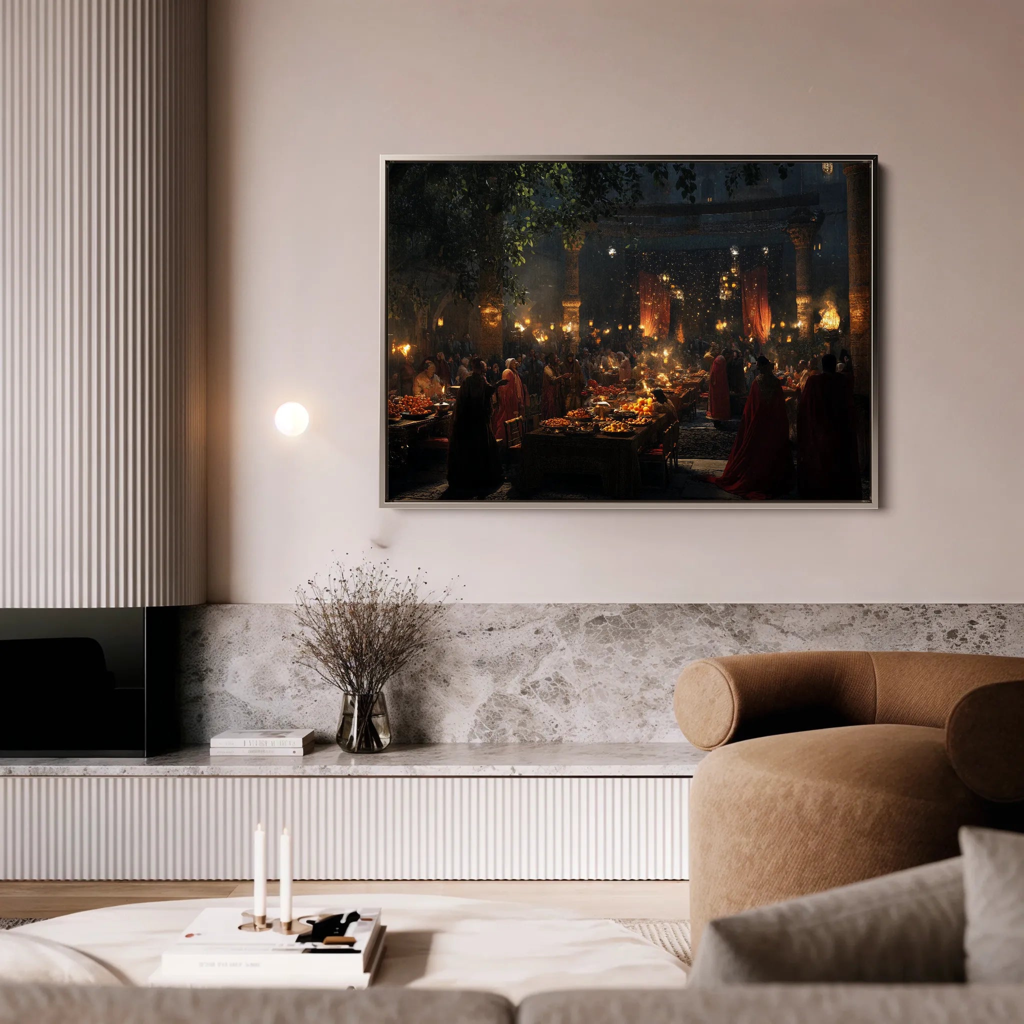 Orientalist 093 Canvas Art 18" x 24" / 45 x 60 cm / Black