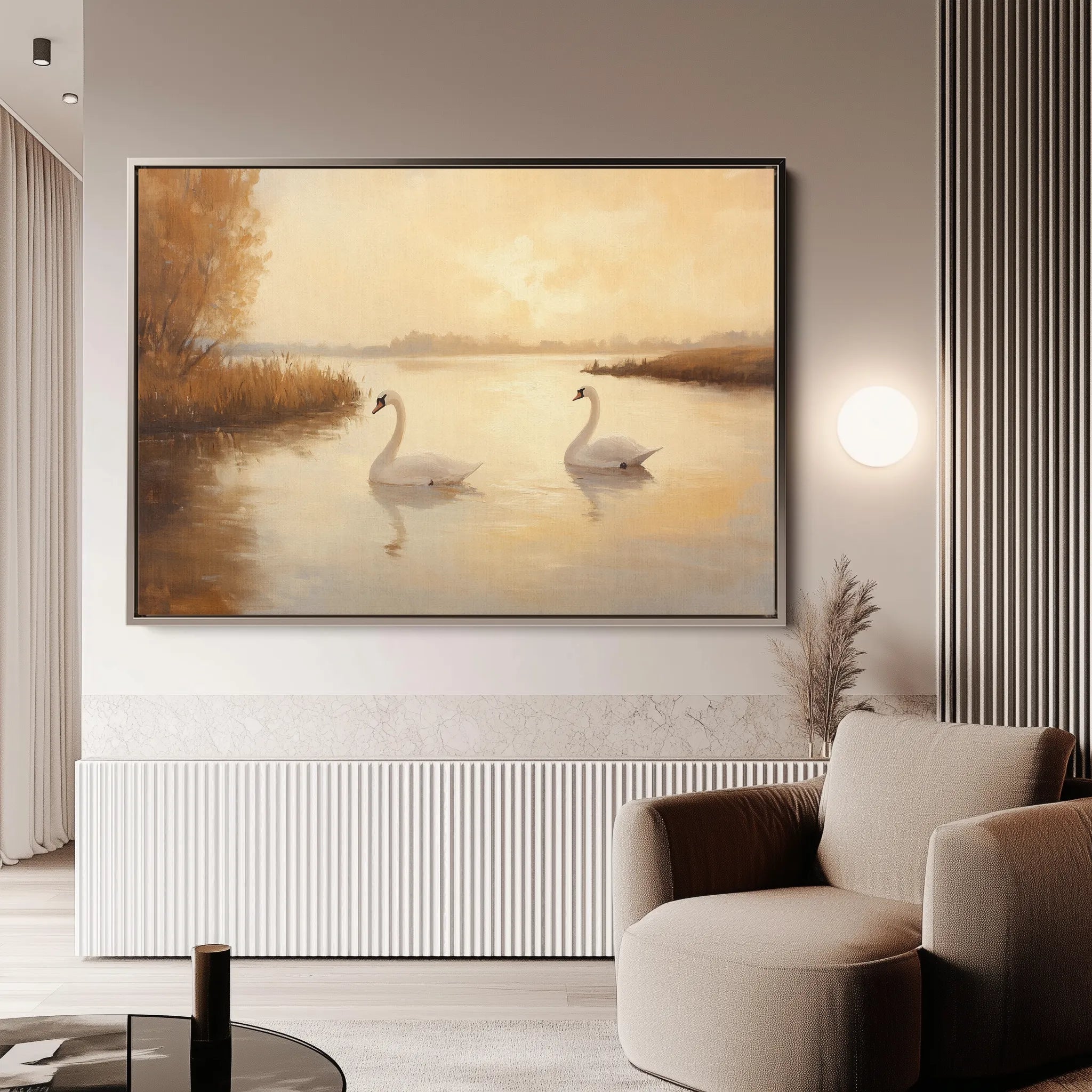 Animals 094 Canvas Art 18" x 24" / 45 x 60 cm / Black