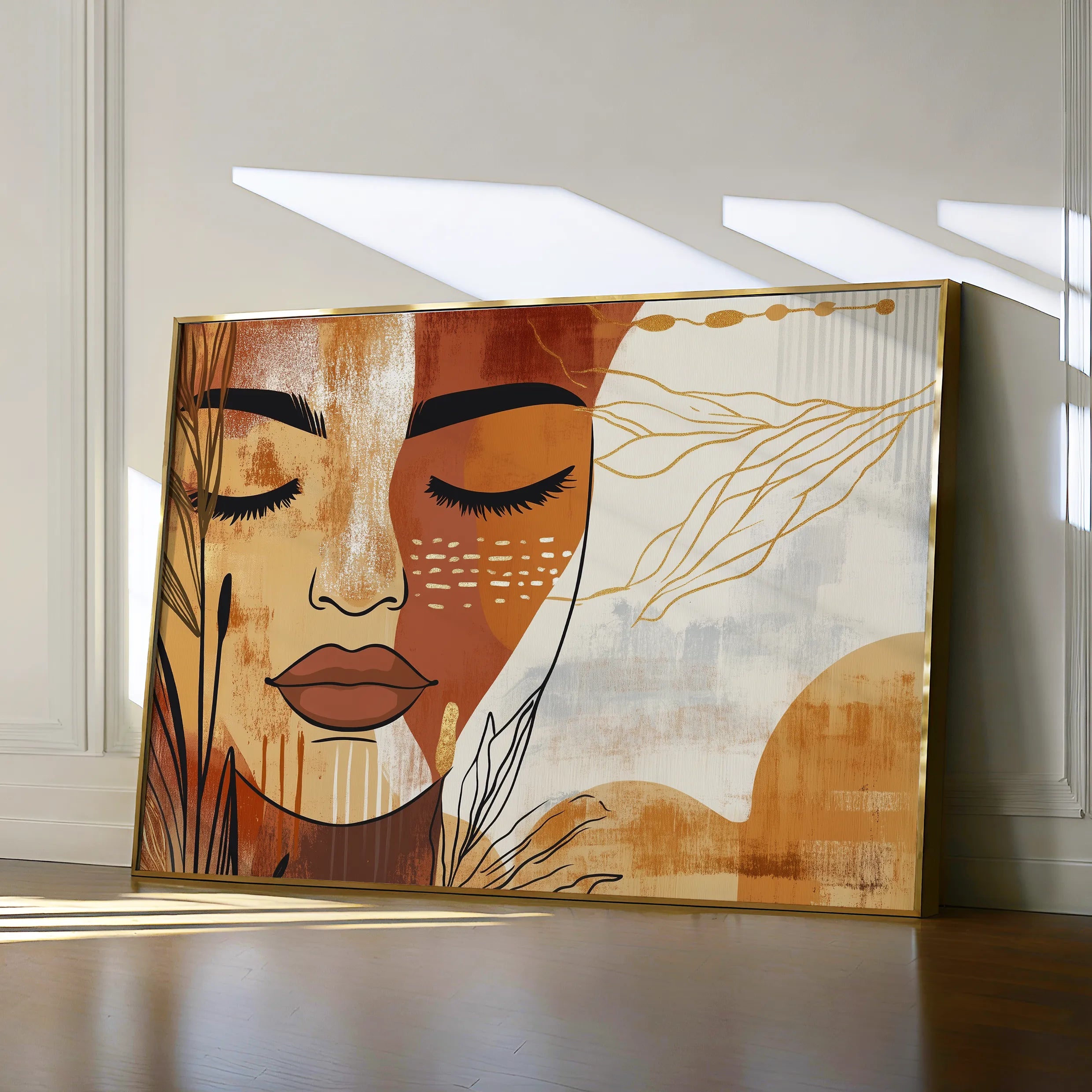Boho 094 Canvas Art 18" x 24" / 45 x 60 cm / Black