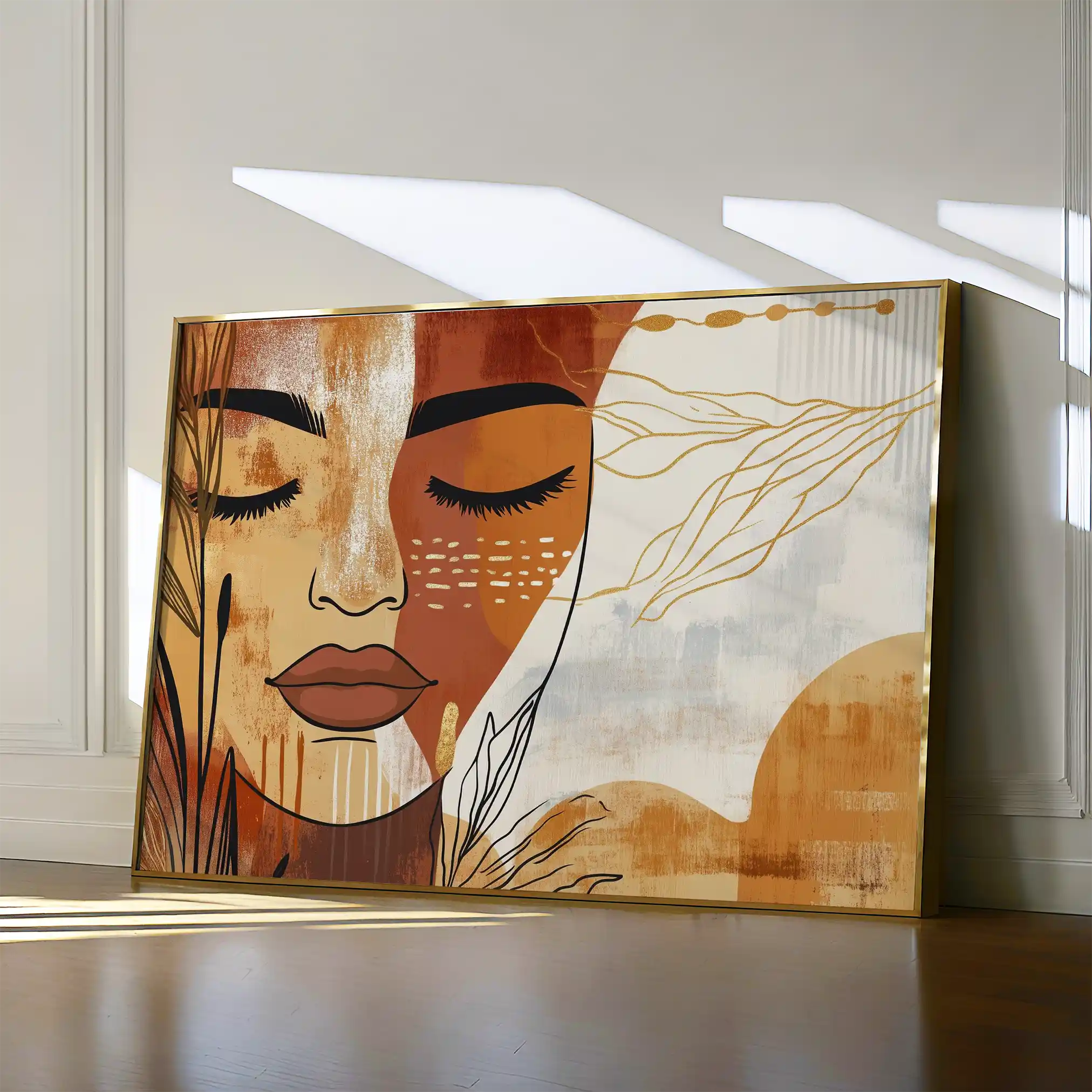 Boho 094 Canvas Art 60 x 40 cm / Black