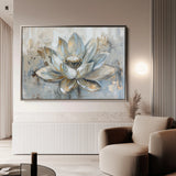 Floral 094 Canvas Art 18" x 24" / 45 x 60 cm / Black