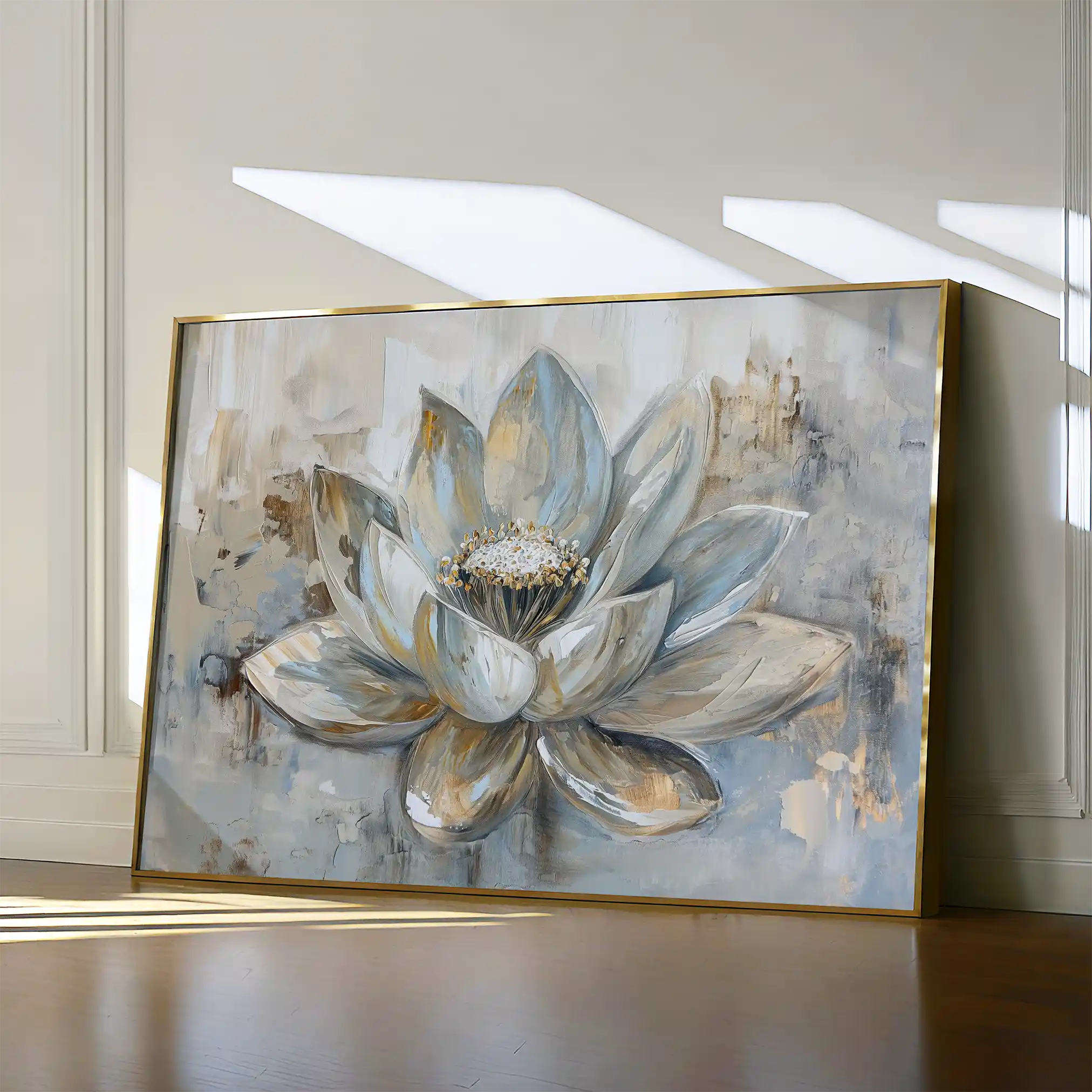 Floral 094 Canvas Art 18" x 24" / 45 x 60 cm / Black
