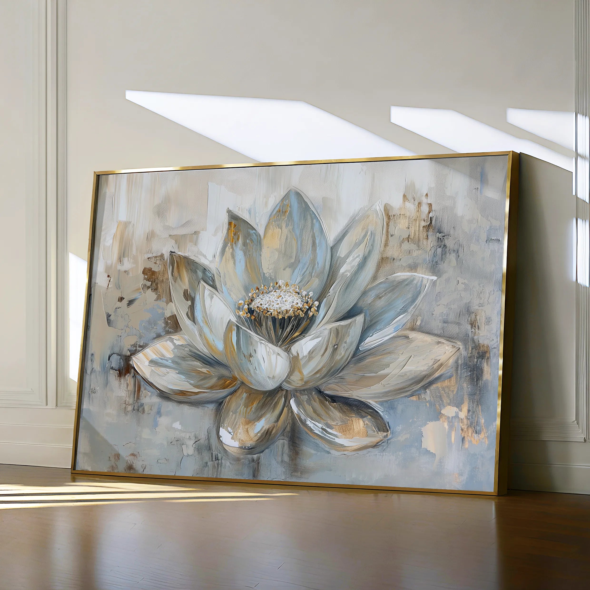 Floral 094 Canvas Art 18" x 24" / 45 x 60 cm / Black