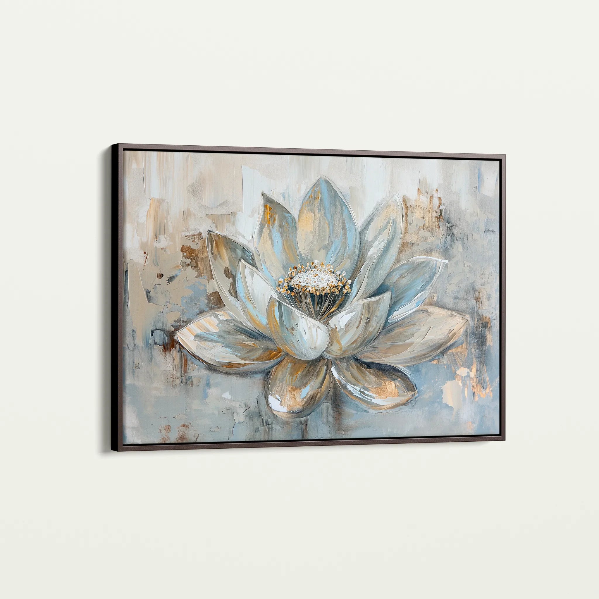 Floral 094 Canvas Art 18" x 24" / 45 x 60 cm / Black