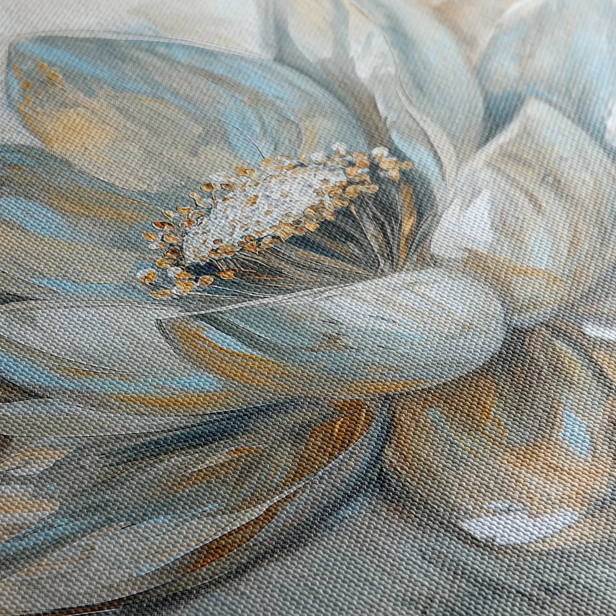 Floral 094 Canvas Art 18" x 24" / 45 x 60 cm / Black