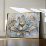 Floral 094 Canvas Art 60 x 40 cm / Black