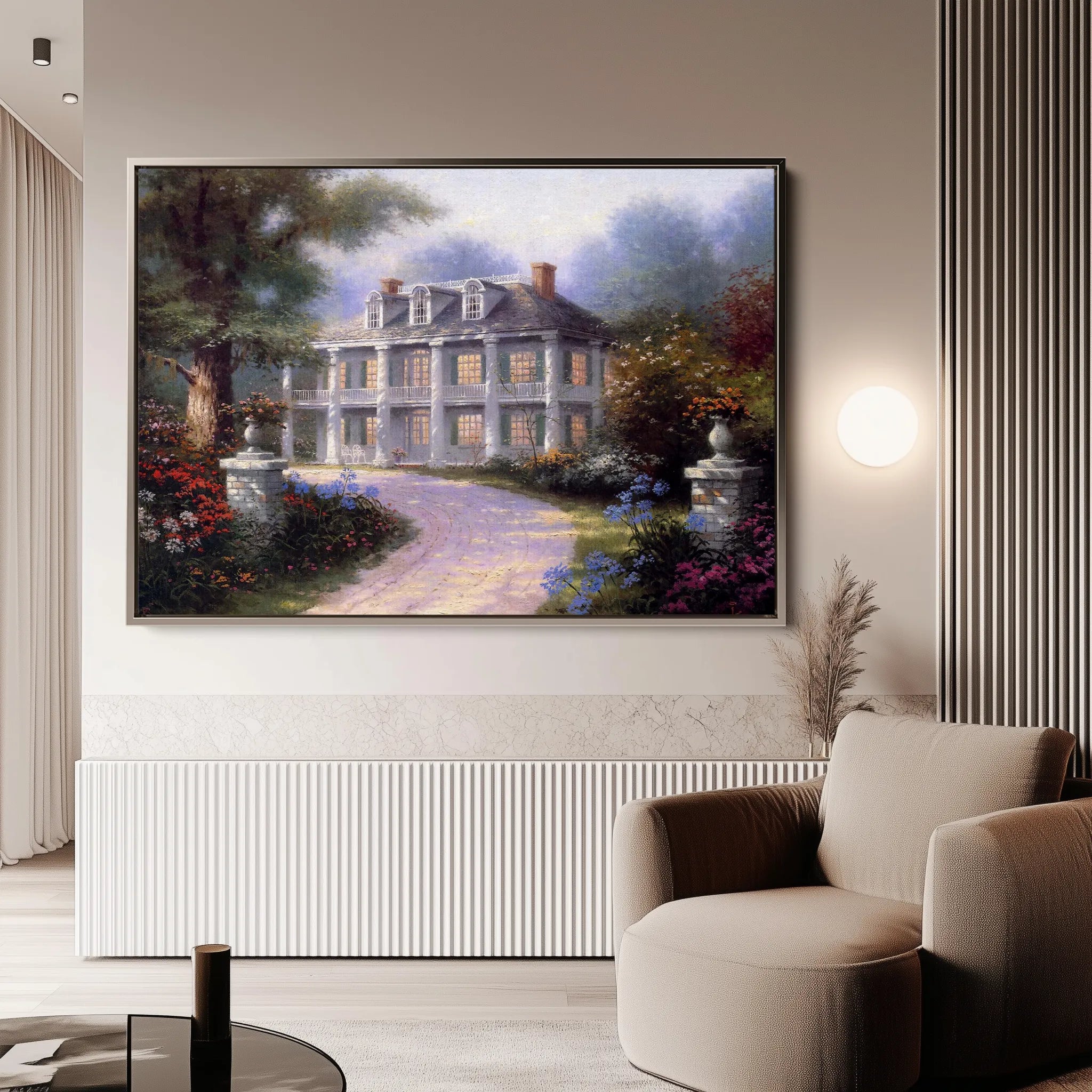 Landscape 094 Canvas Art 18" x 24" / 45 x 60 cm / Black