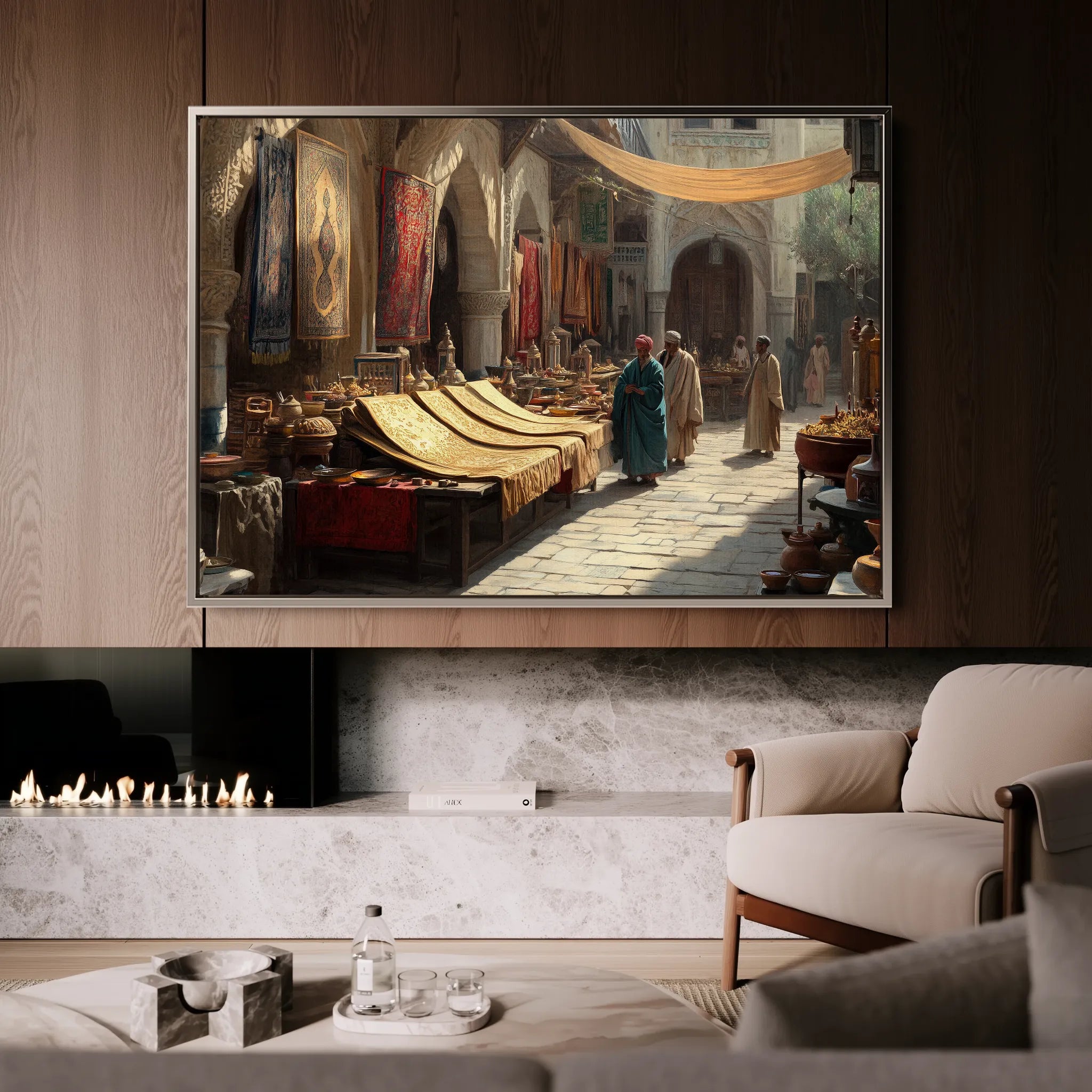 Orientalist 094 Canvas Art 18" x 24" / 45 x 60 cm / Black