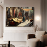 Orientalist 094 Canvas Art 18" x 24" / 45 x 60 cm / Black