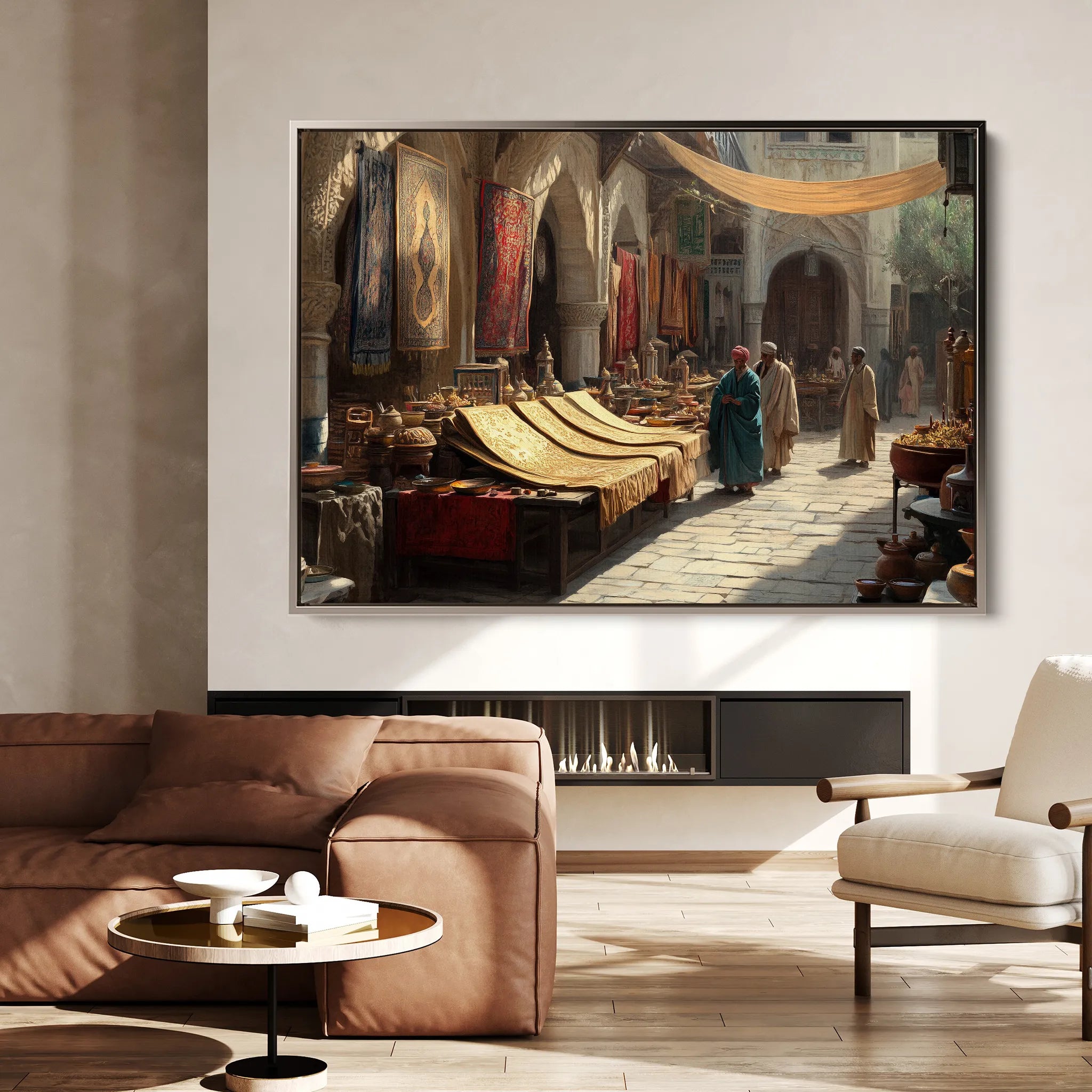 Orientalist 094 Canvas Art 18" x 24" / 45 x 60 cm / Black