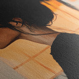 Portrait 094 Canvas Art 18" x 24" / 45 x 60 cm / Black