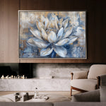 Floral 095 Canvas Art 18" x 24" / 45 x 60 cm / Black