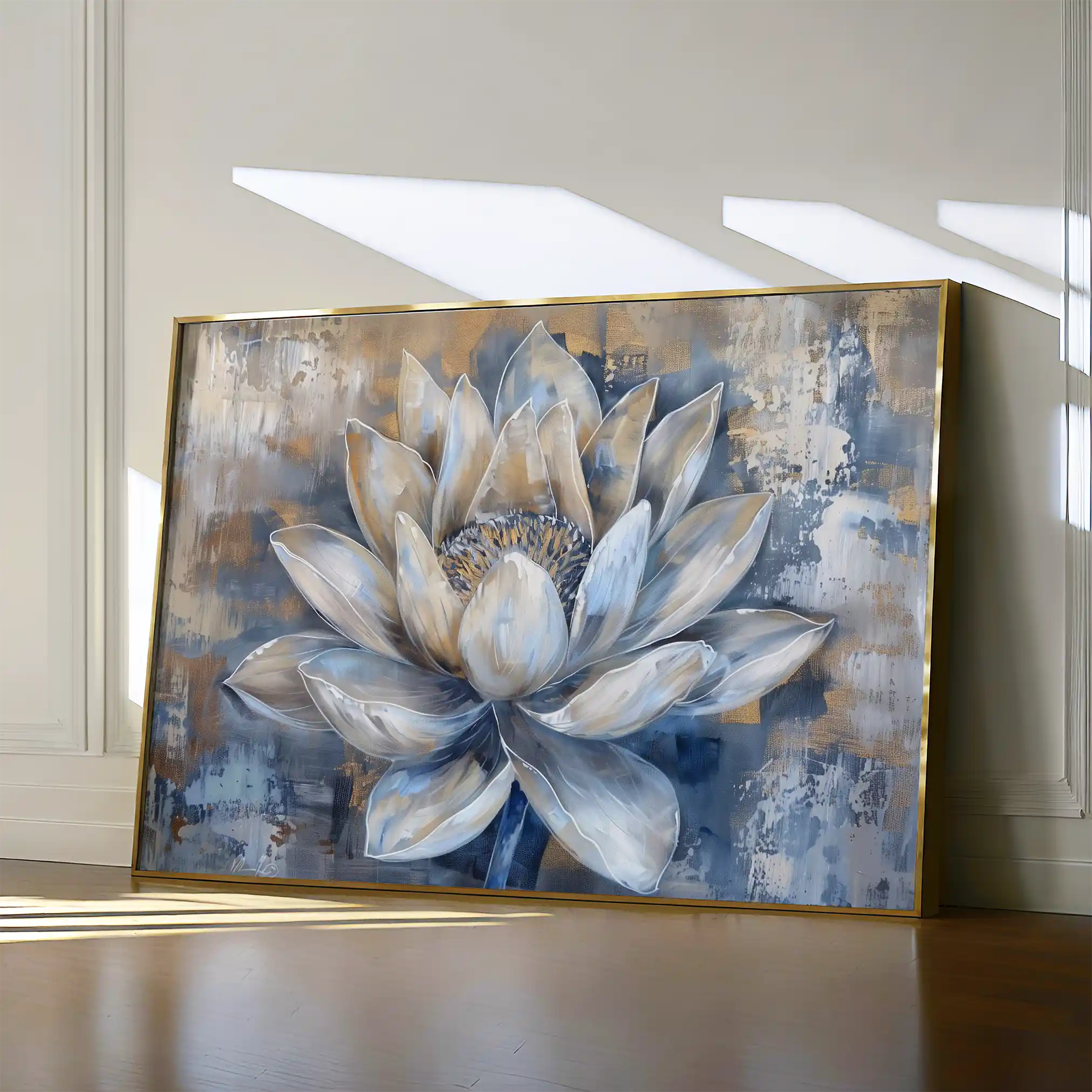 Floral 095 Canvas Art 18" x 24" / 45 x 60 cm / Black