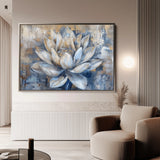 Floral 095 Canvas Art 18" x 24" / 45 x 60 cm / Black