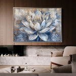Floral 095 Canvas Art 60 x 40 cm / Black