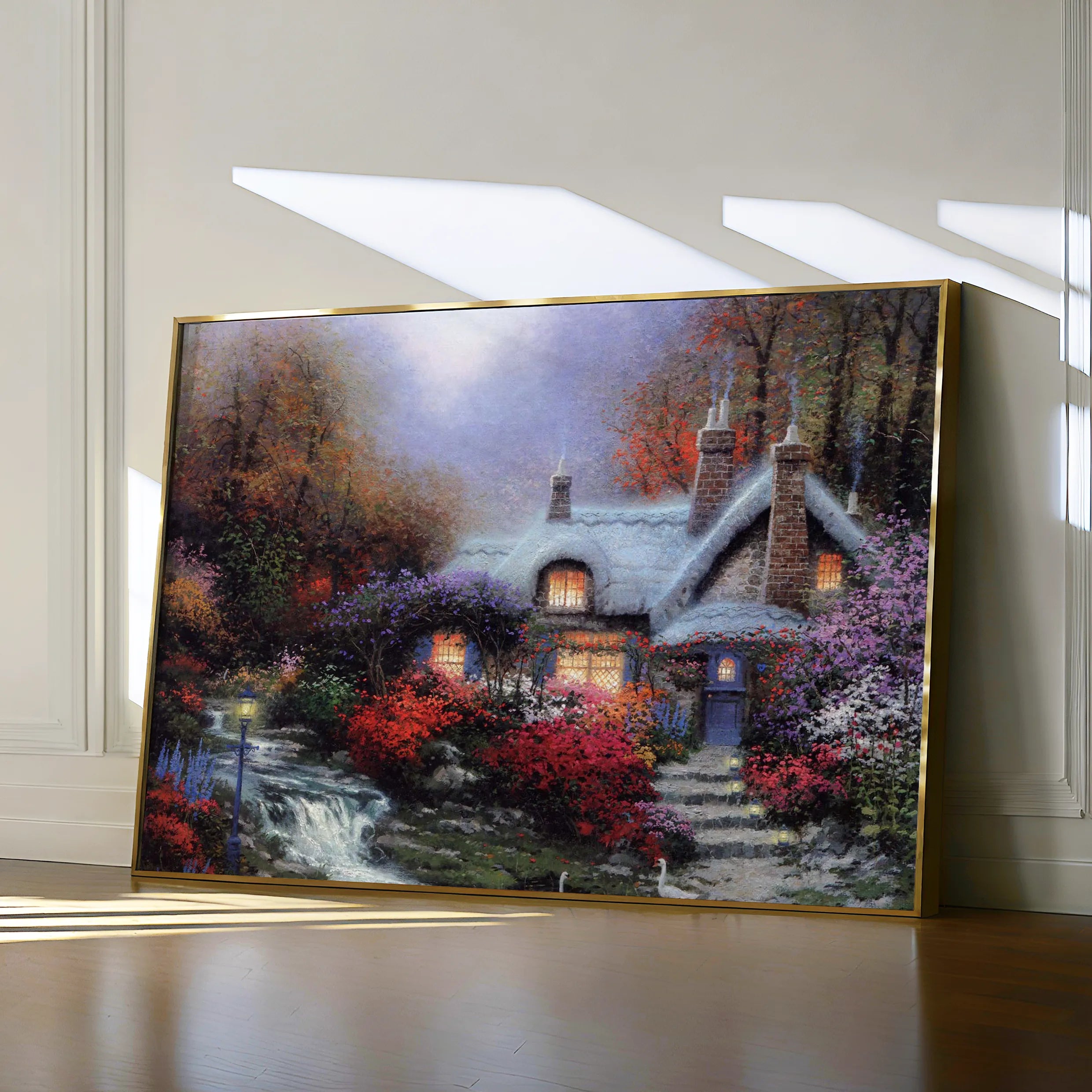 Landscape 095 Canvas Art 18" x 24" / 45 x 60 cm / Black