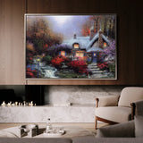 Landscape 095 Canvas Art 18" x 24" / 45 x 60 cm / Black