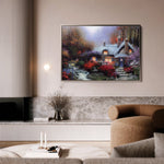 Landscape 095 Canvas Art 18" x 24" / 45 x 60 cm / Black