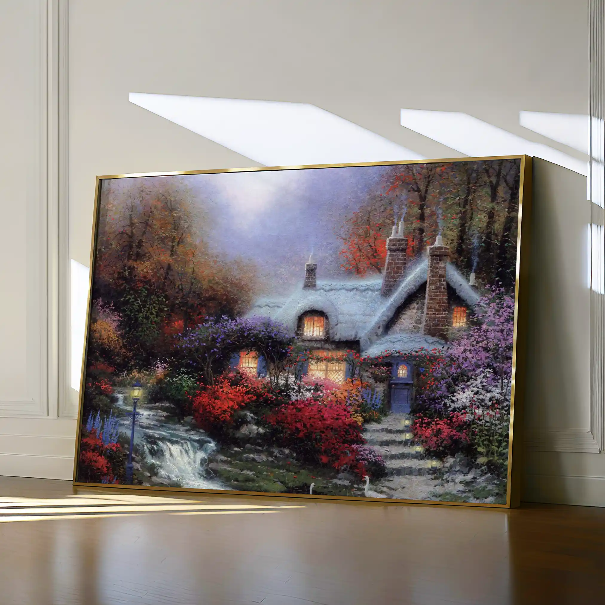 Landscape 095 Canvas Art 60 x 40 cm / Black