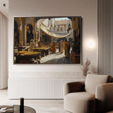Orientalist 095 Canvas Art 18" x 24" / 45 x 60 cm / Black