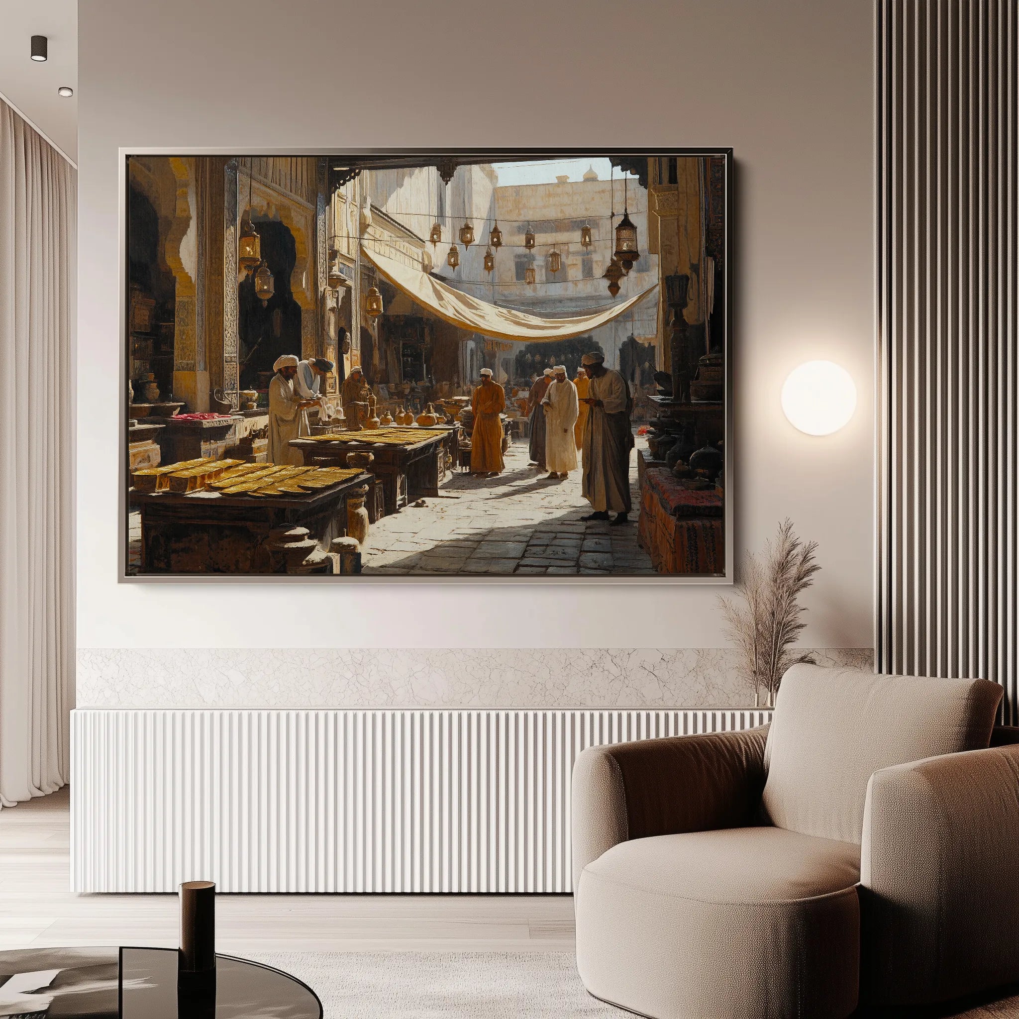 Orientalist 095 Canvas Art 18" x 24" / 45 x 60 cm / Black