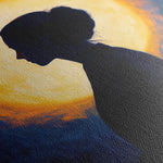 Portrait 095 Canvas Art 18" x 24" / 45 x 60 cm / Black