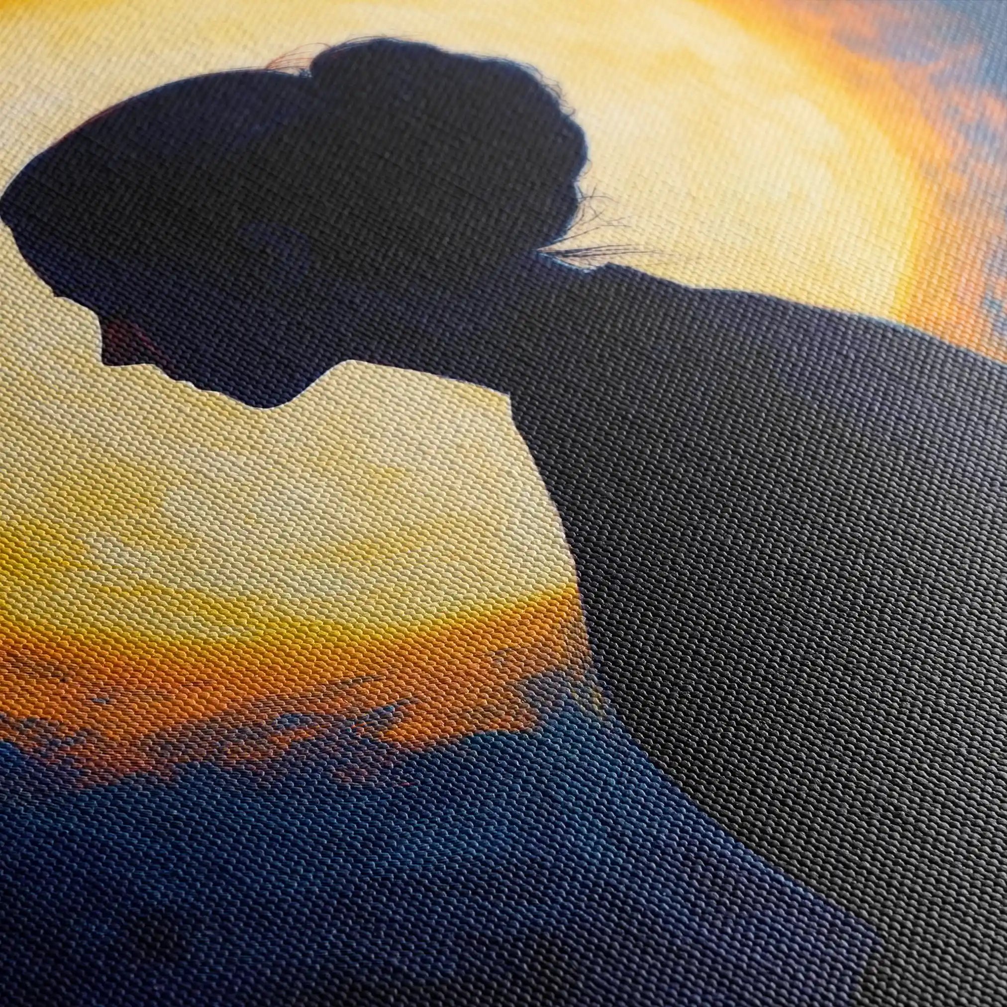 Portrait 095 Canvas Art 60 x 40 cm / Black