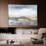 Abstract 096 Canvas Art 18" x 24" / 45 x 60 cm / Black