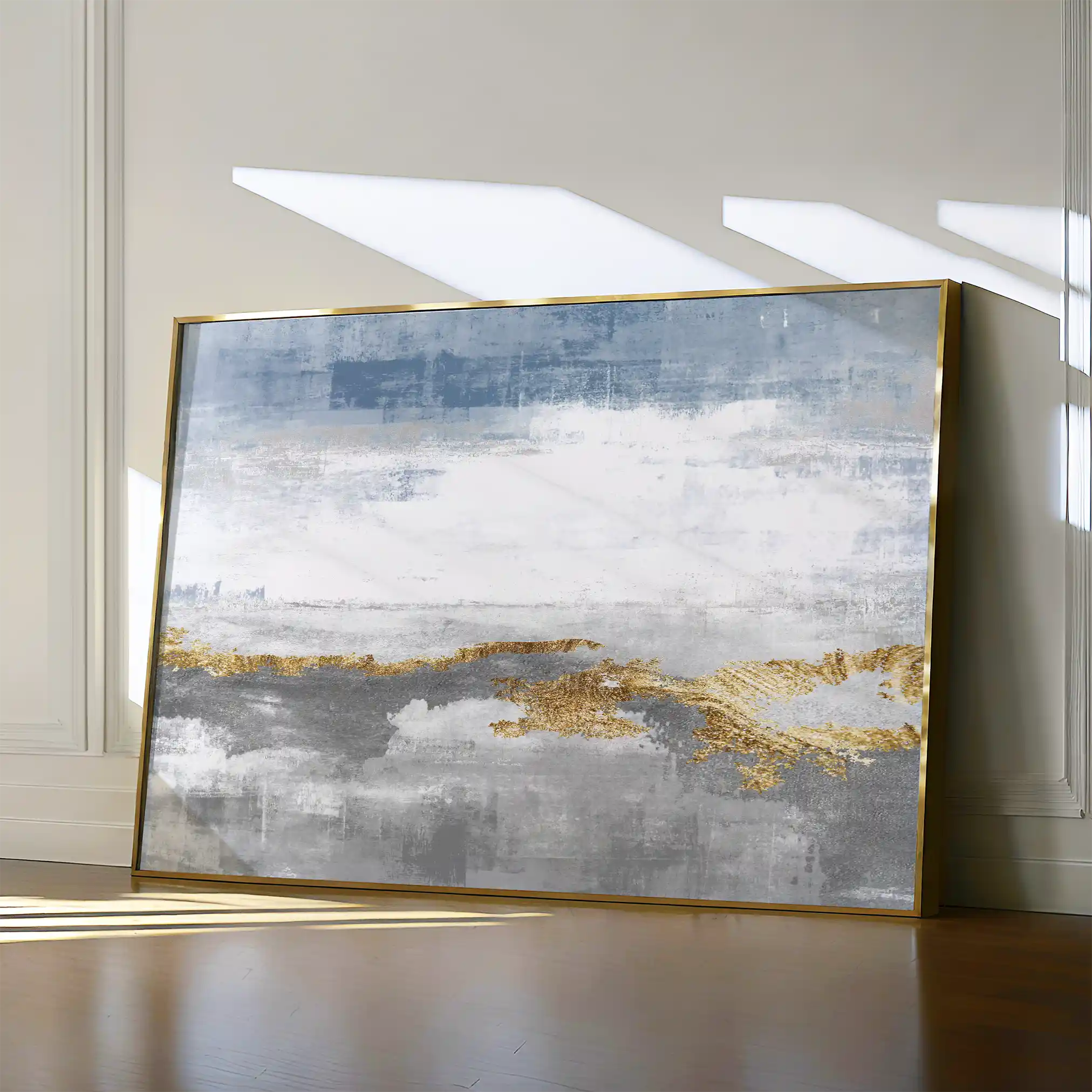 Abstract 096 Canvas Art 18" x 24" / 45 x 60 cm / Black