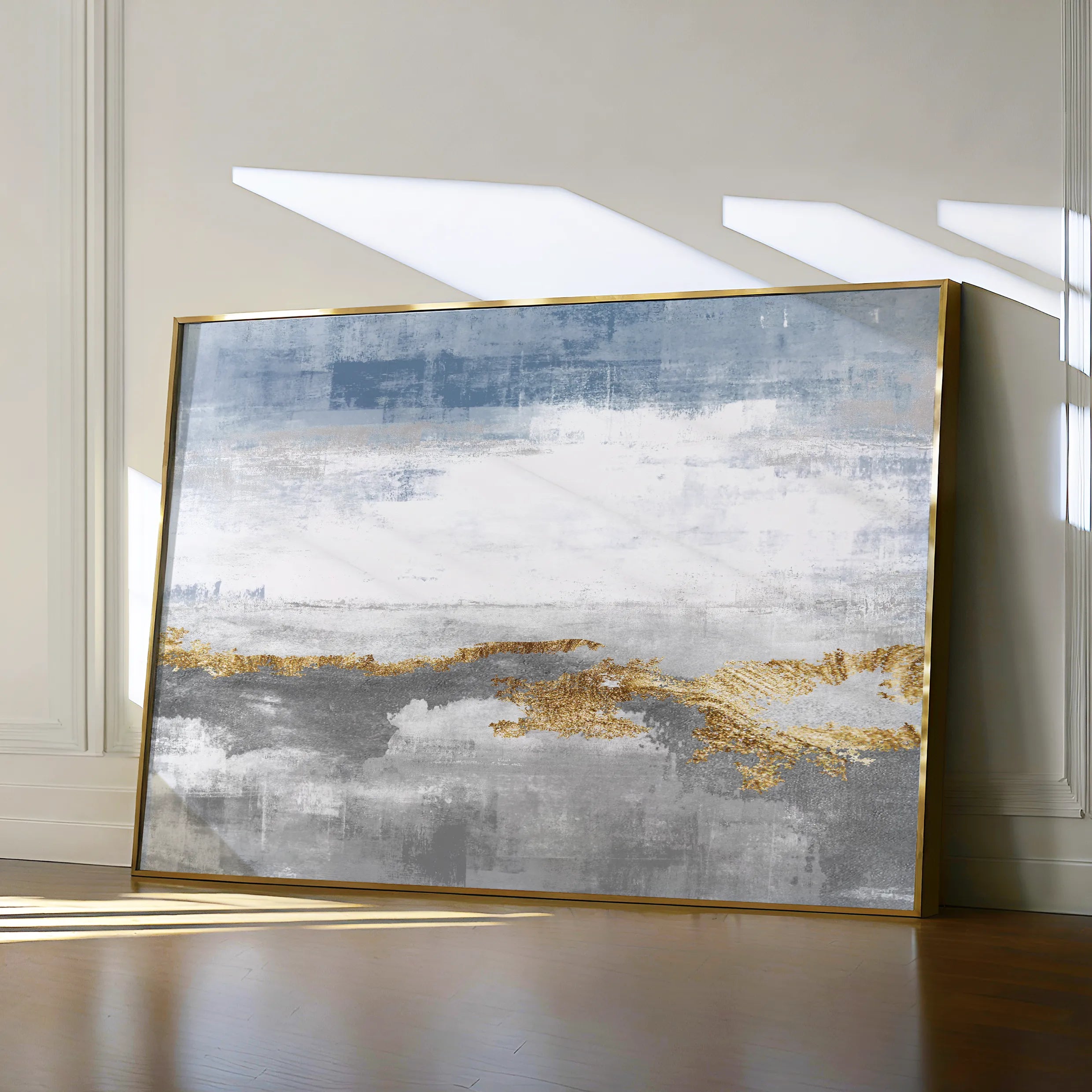Abstract 096 Canvas Art 18" x 24" / 45 x 60 cm / Black