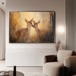 Animals 096 Canvas Art 18" x 24" / 45 x 60 cm / Black
