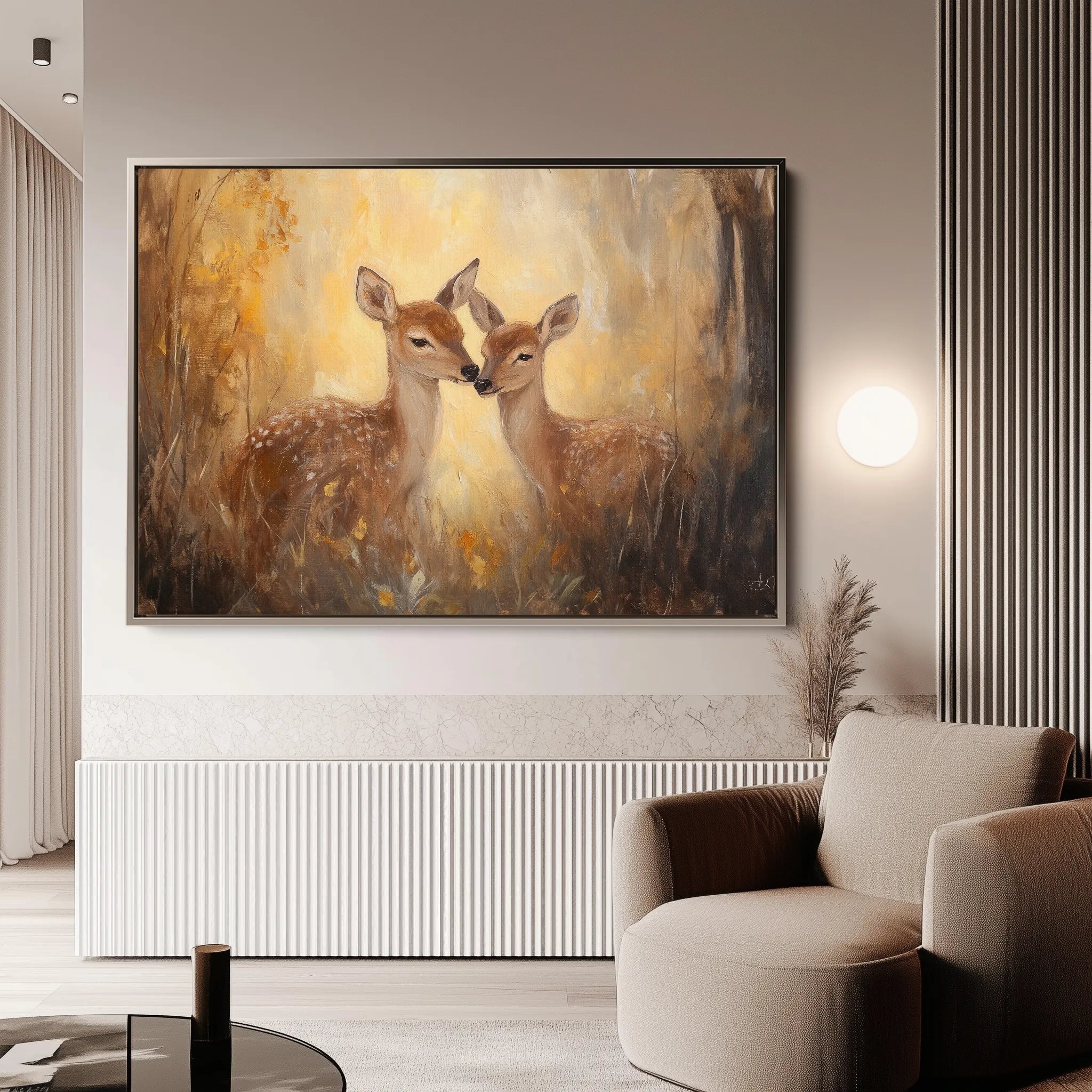 Animals 096 Canvas Art 18" x 24" / 45 x 60 cm / Black