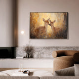 Animals 096 Canvas Art 18" x 24" / 45 x 60 cm / Black