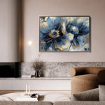 Floral 096 Canvas Art 18" x 24" / 45 x 60 cm / Black