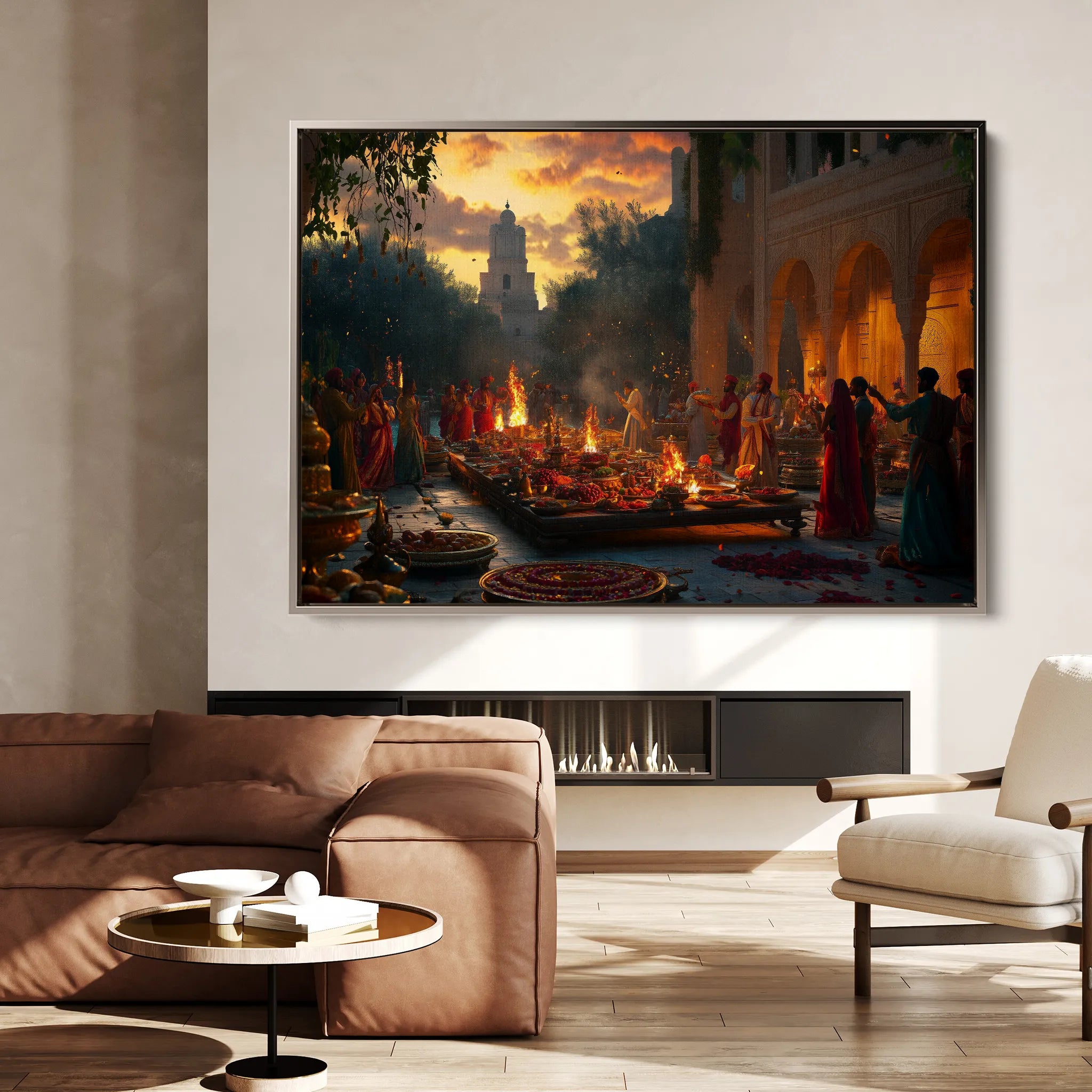 Orientalist 096 Canvas Art 18" x 24" / 45 x 60 cm / Black