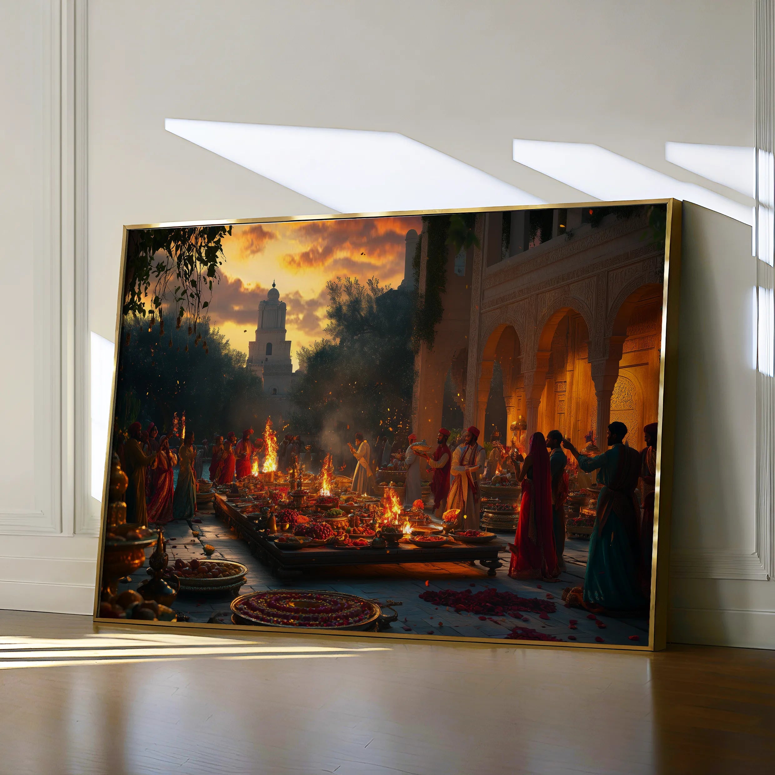 Orientalist 096 Canvas Art 18" x 24" / 45 x 60 cm / Black