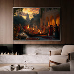 Orientalist 096 Canvas Art 18" x 24" / 45 x 60 cm / Black