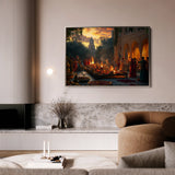 Orientalist 096 Canvas Art 18" x 24" / 45 x 60 cm / Black
