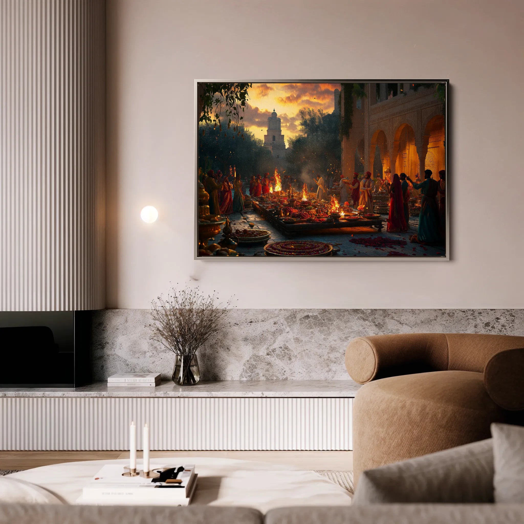 Orientalist 096 Canvas Art 18" x 24" / 45 x 60 cm / Black