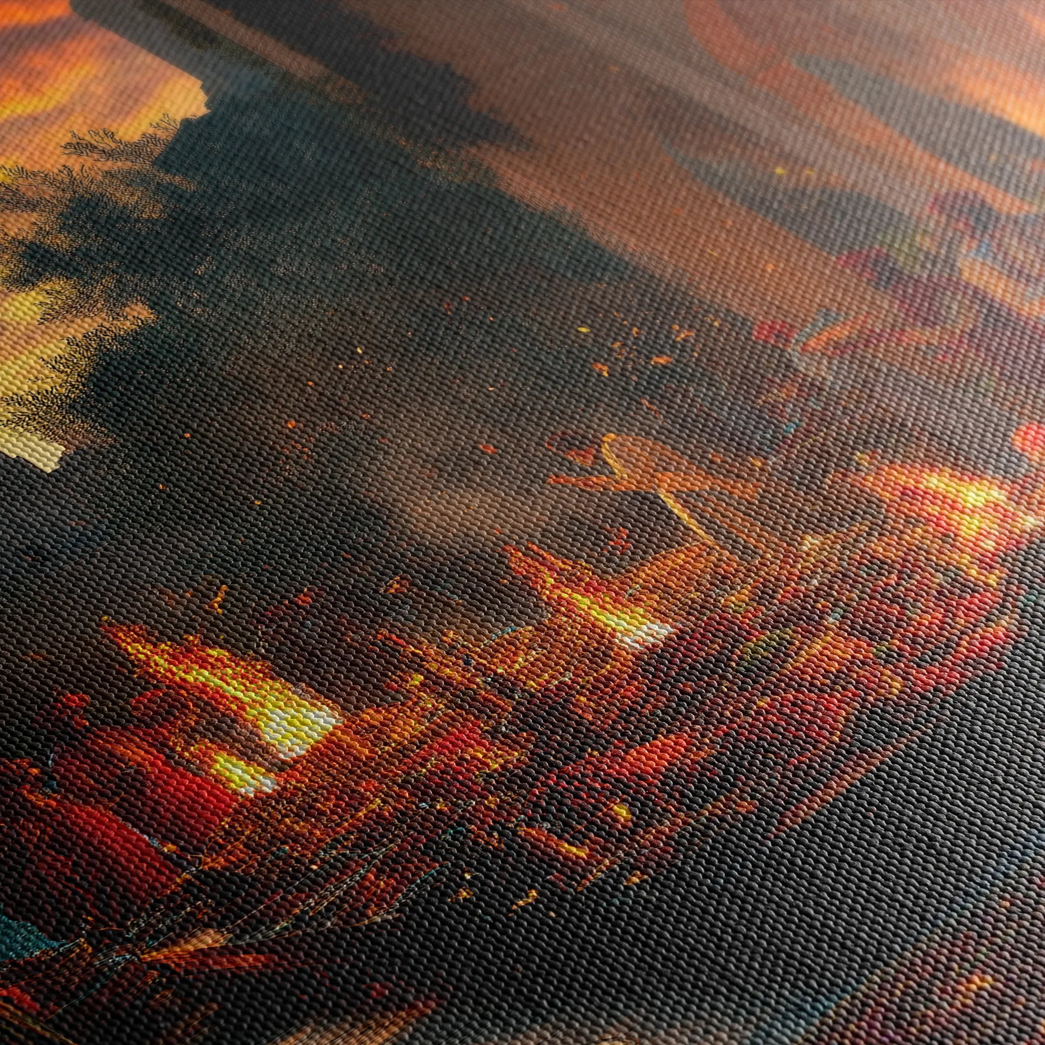 Orientalist 096 Canvas Art 18" x 24" / 45 x 60 cm / Black